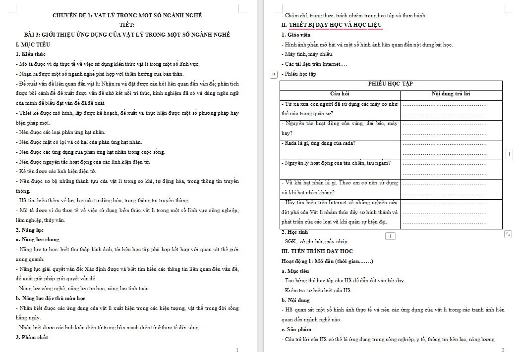 Giáo án PowerPoint Chuyên đề học tập Vật lí 10 Bài 3