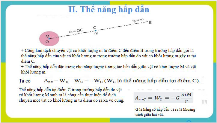 Giáo án Chuyên đề Vật lí 11 Bài 3: Thế hấp dẫn và thế năng hấp dẫn