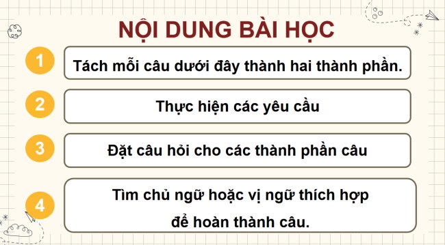 PowerPoint Tiếng Việt 4 Bài 3: Hai thành phần chính của câu
