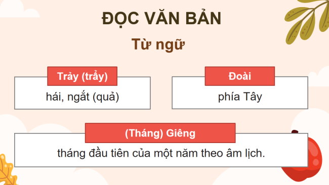 PowerPoint Tiếng Việt 4 Bài 4: Quả ngọt cuối mùa