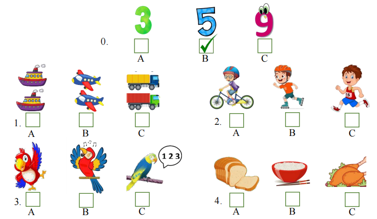 Đề thi cuối kì 2 lớp 3 môn tiếng Anh sách Global Success minh họa 1