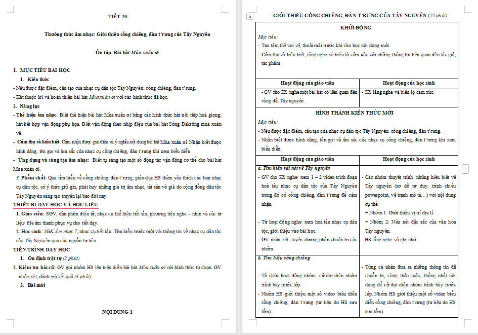 Giáo án PowerPoint Âm nhạc 7 Tiết 20