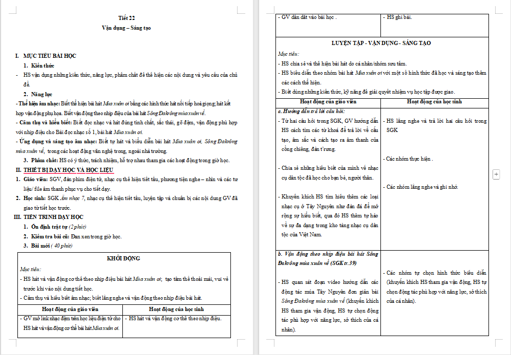 Giáo án PowerPoint Âm nhạc 7 Tiết 22