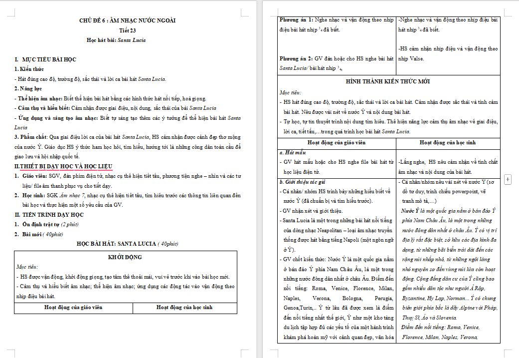 Giáo án PowerPoint Âm nhạc 7 Tiết 23