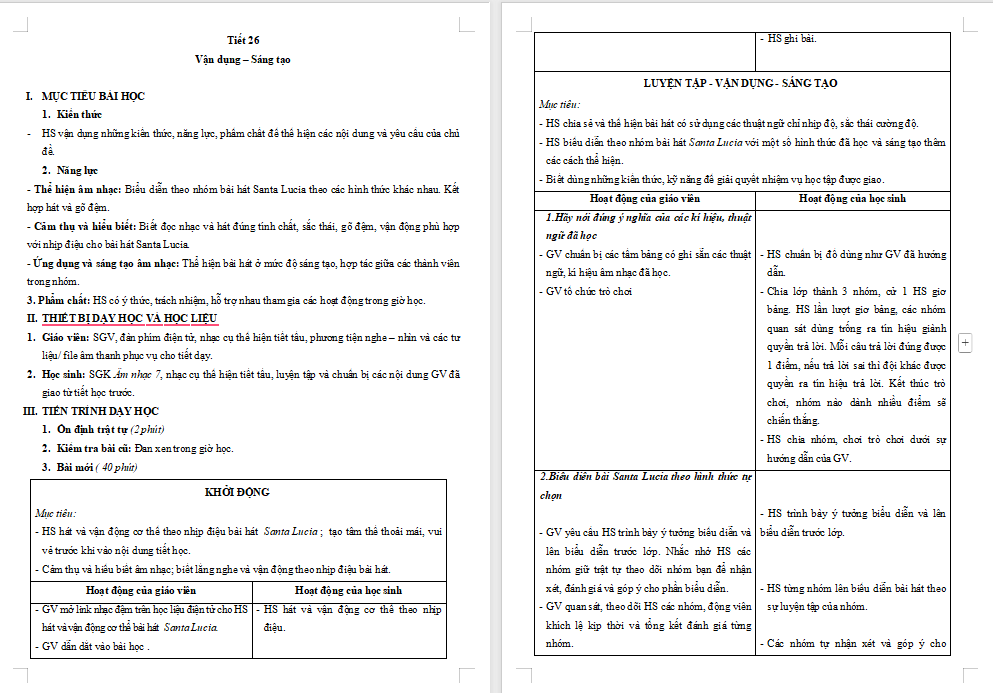 Giáo án PowerPoint Âm nhạc 7 Tiết 26