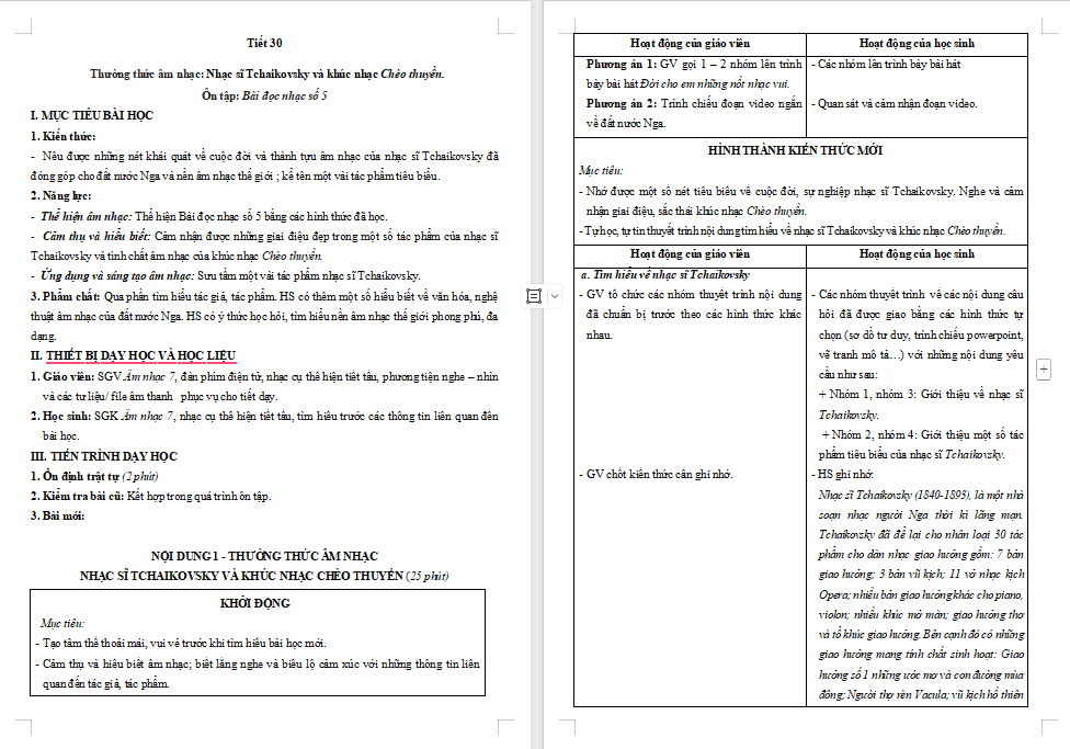 Giáo án PowerPoint Âm nhạc 7 Tiết 30