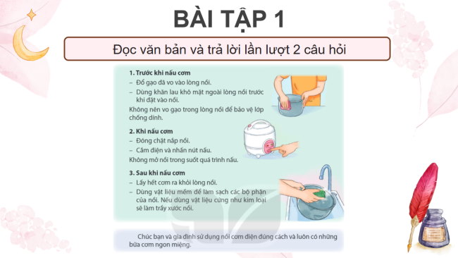 PowerPoint Tiếng Việt 4 Bài 7: Tìm hiểu cách viết hướng dẫn sử dụng một sản phẩm