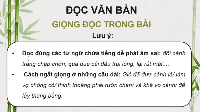 PowerPoint Tiếng Việt 4 Bài 8: Trên khóm tre đầu ngõ