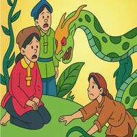 Truyện cổ tích: Cô gái lấy chồng trăn