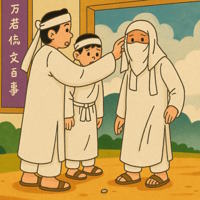 Truyện cổ tích: Sự tích chiếc khăn tang