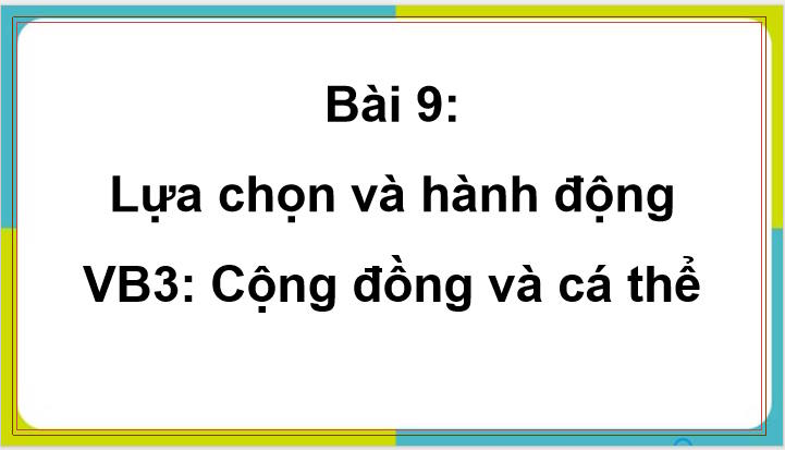Cộng đồng và cá thể