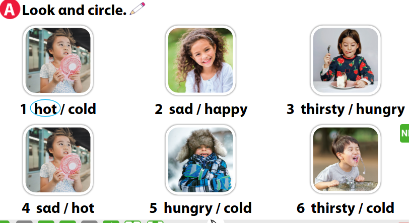 Sách bài tập Tiếng Anh 1 Unit 8 Lesson 1 minh họa 1