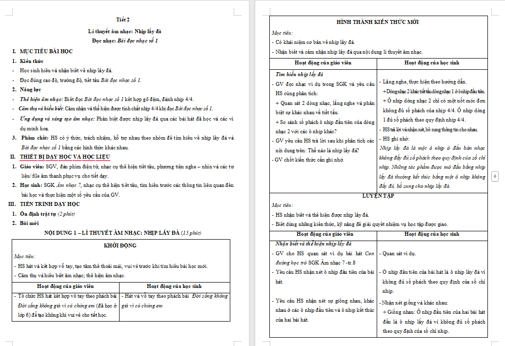 Giáo án PowerPoint Âm nhạc 7 Tiết 2