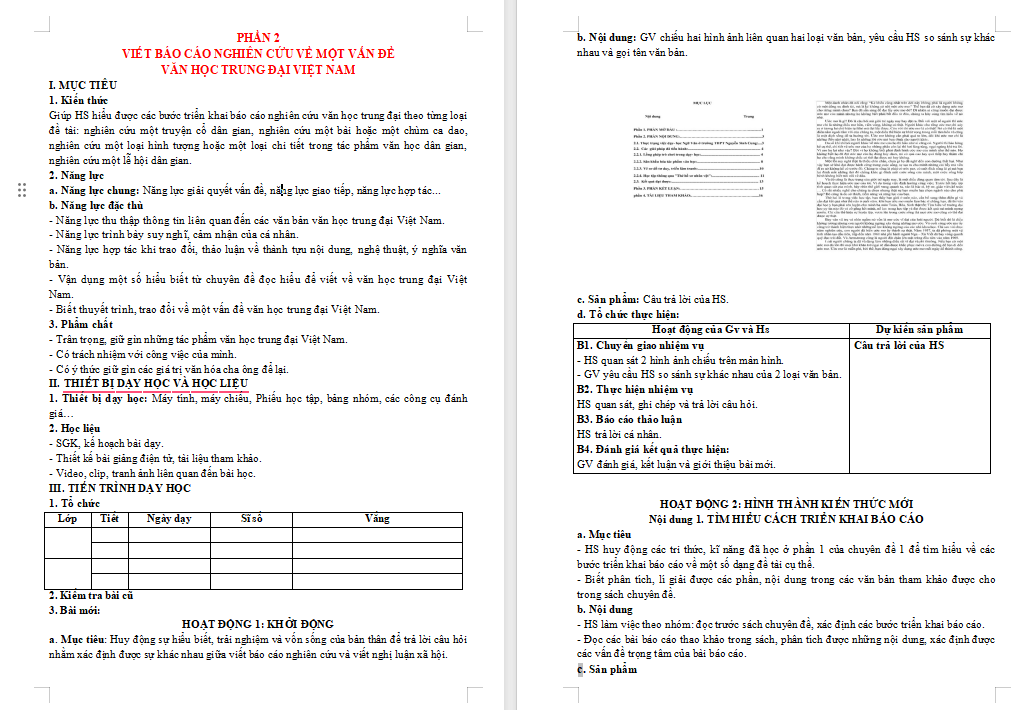 Viết báo cáo về một vấn đề văn học trung đại Việt Nam