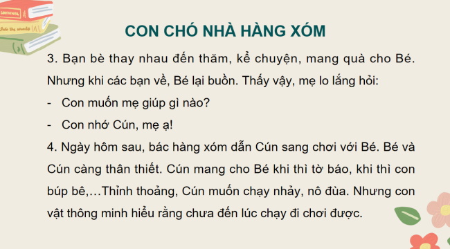 PowerPoint Tiếng Việt 2 Bài 20: Con chó nhà hàng xóm