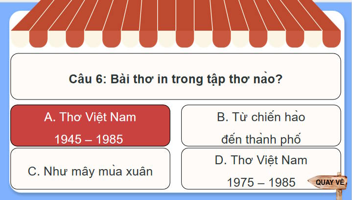 Trò chơi khởi động Ngữ văn 7: Nói với con