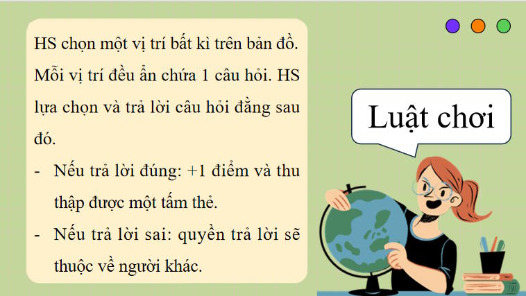 Trò chơi khởi động Ngữ văn 7: Bản đồ dẫn đường