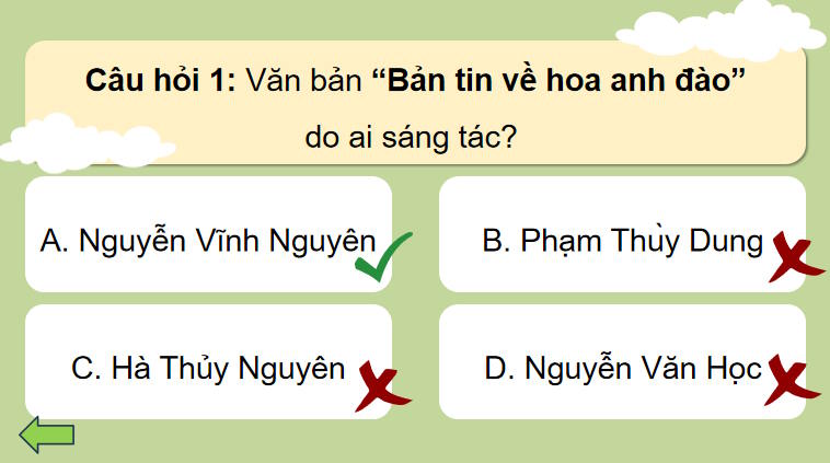 Trò chơi khởi động Ngữ văn 7: Bản đồ dẫn đường