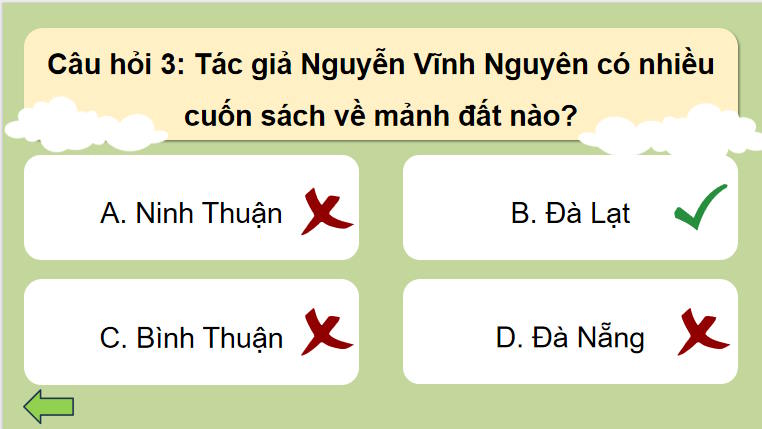 Trò chơi khởi động Ngữ văn 7: Bản đồ dẫn đường