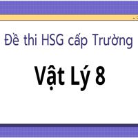 20 đề học sinh giỏi Vật Lý 8 cấp trường, có đáp án
