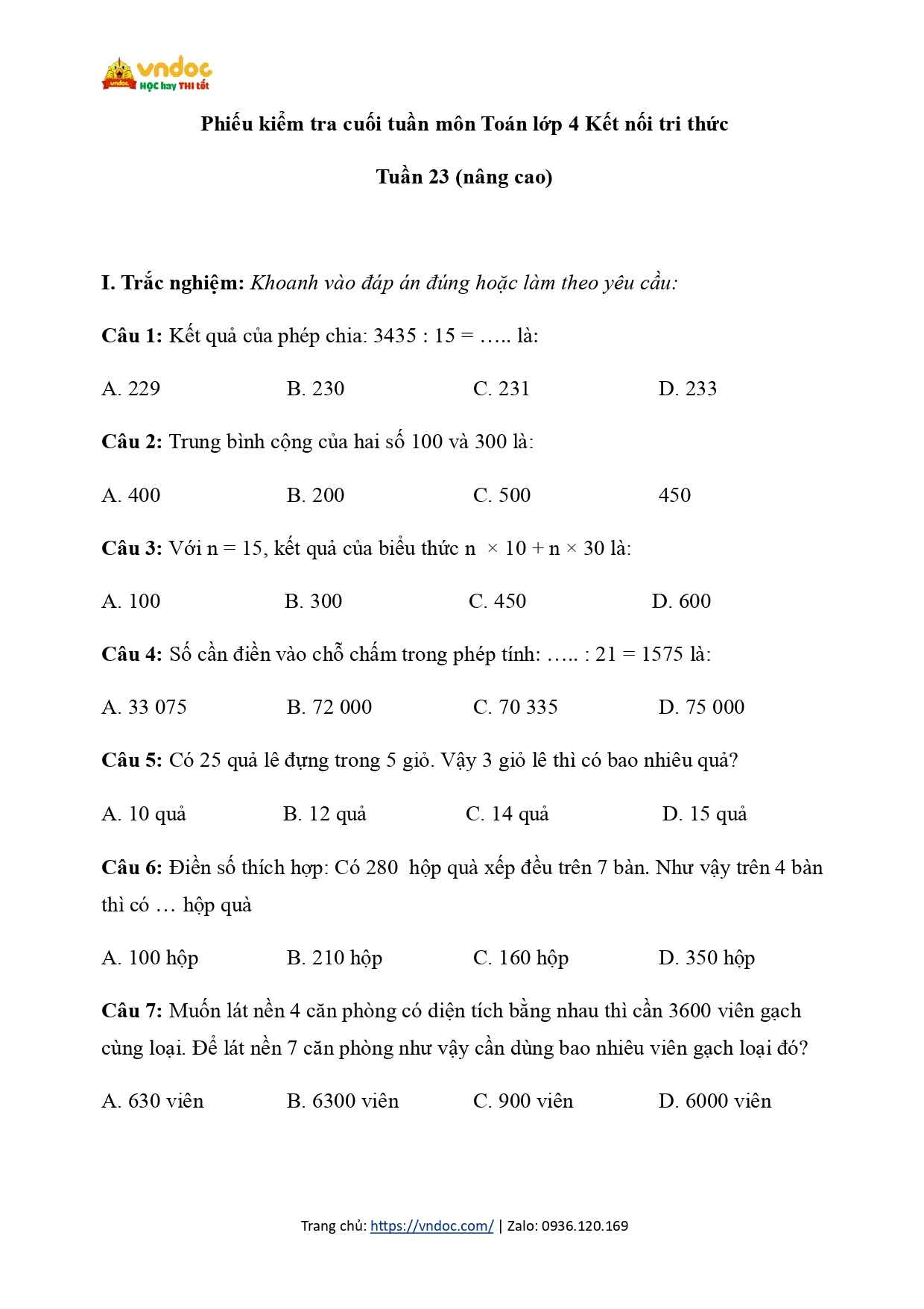 phieu kiem tra cuoi tuan 23 toan lop 4 kntt page 0001*884644