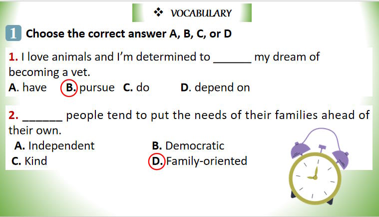 Giáo án Tiếng Anh 9 Unit 6 Looking Back