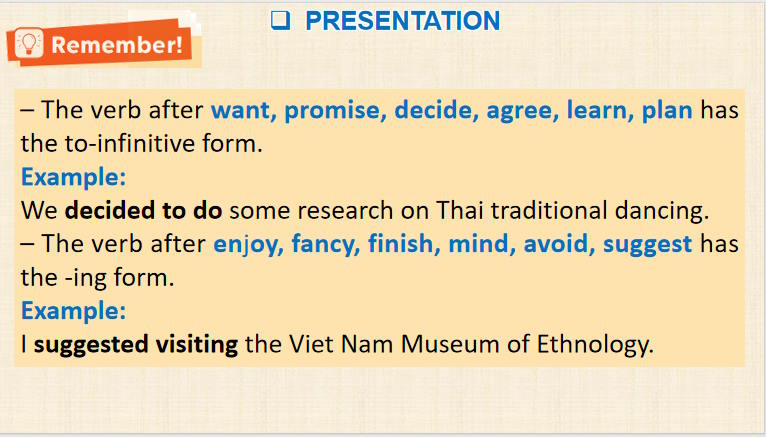 Giáo án Tiếng Anh 9 Unit 6 A Closer Look 2