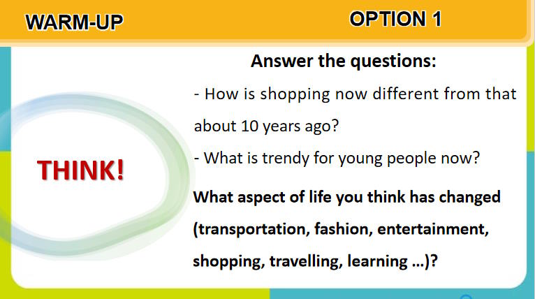 Giáo án Tiếng Anh 9 Unit 6 Getting Started