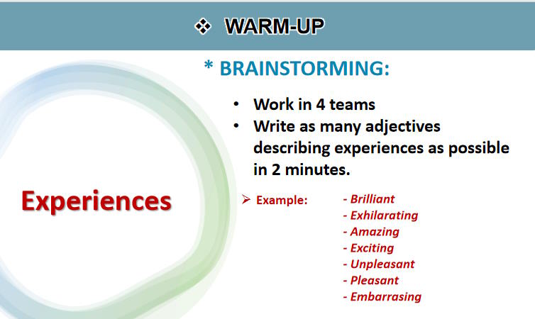 Giáo án Tiếng Anh 9 Unit 5: Looking Back