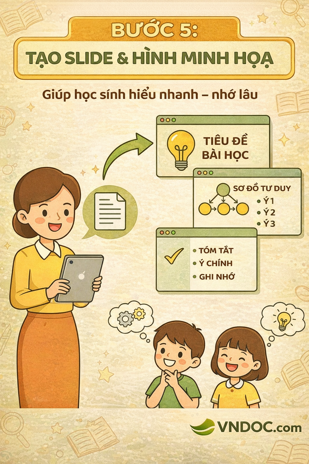 Tạo slide và hình minh họa cho video