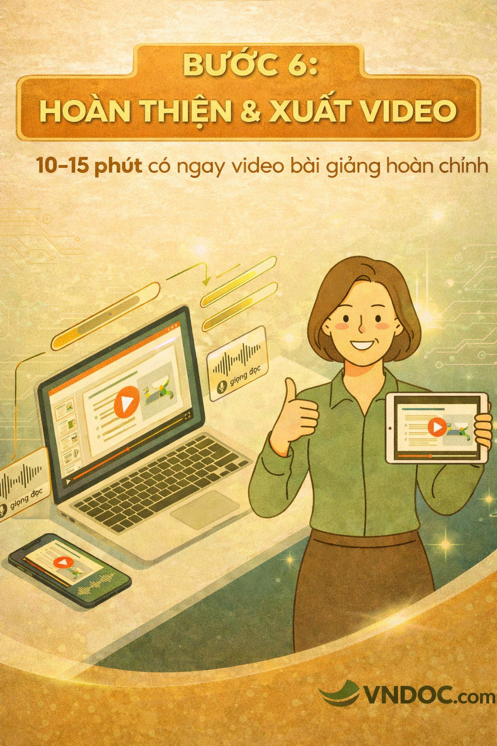 Hoàn thiện video và đưa vào giảng dạy