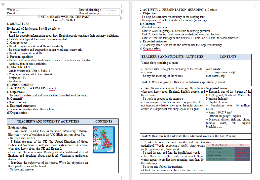 Tiếng Anh 9 Unit 4 Skills 1