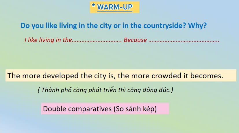 Giáo án Tiếng Anh 9 Unit 2 A Closer Look 2