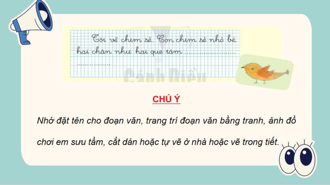 PowerPoint Tiếng Việt 2 Bài 23: Viết về đồ chơi hình một loài chim