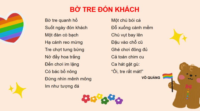 PowerPoint Tiếng Việt 2 Bài 24: Bờ tre đón khách