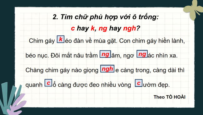 PowerPoint Tiếng Việt 2 Bài 24: Nghe - viết Chim rừng Tây Nguyên. Chữ hoa U, Ư