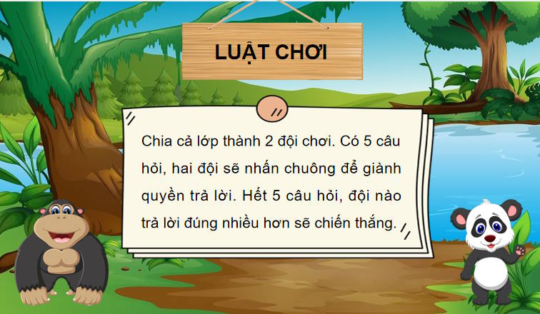 Game khởi động Ngữ văn 7: Bầy chim chìa vôi