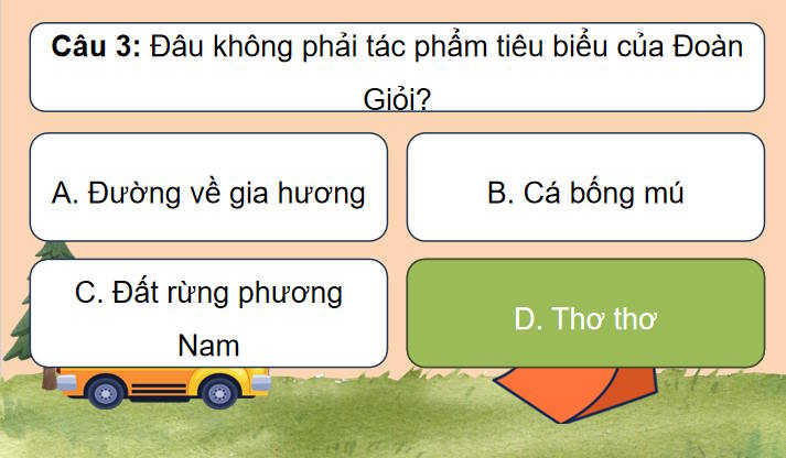 Game khởi động Ngữ văn 7: Đi lấy mậti