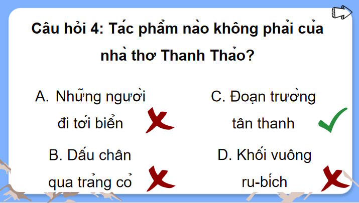 Game khởi động Ngữ văn 7: Gặp lá cơm nếp