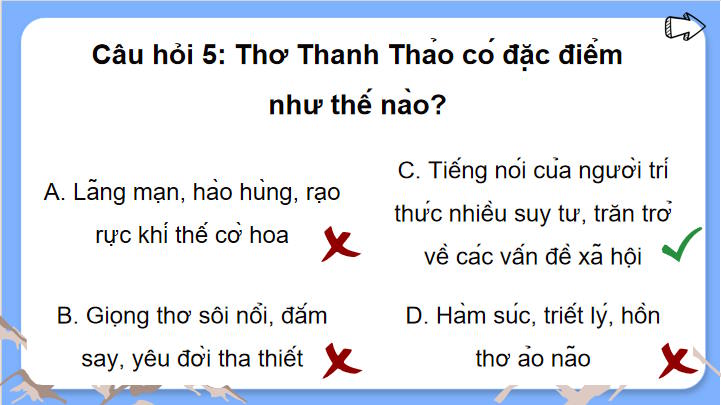 Game khởi động Ngữ văn 7: Gặp lá cơm nếp