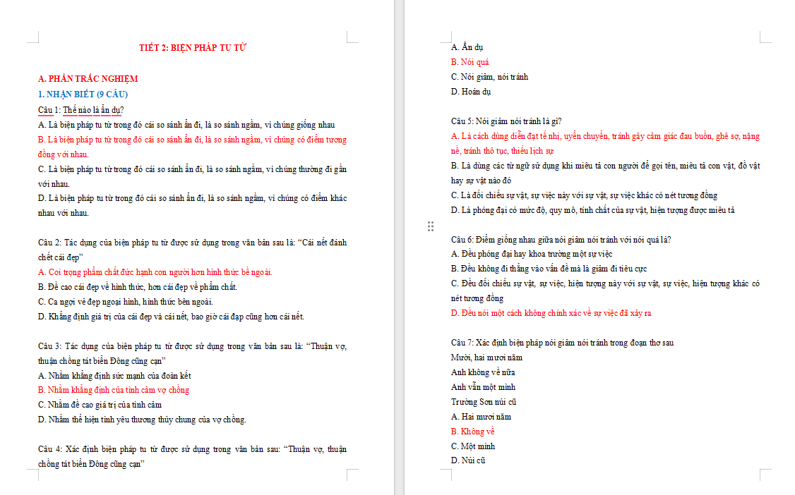 Game khởi động Ngữ văn 7: Thực hành tiếng Việt trang 42