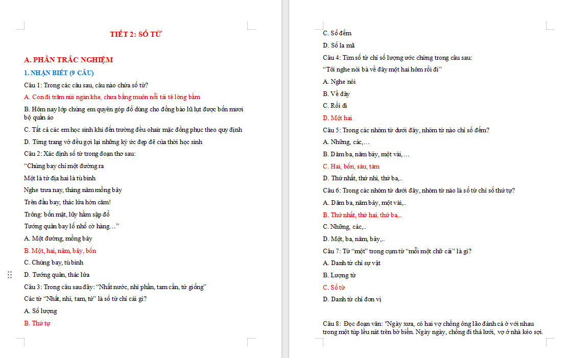 Ngữ văn 7: Thực hành tiếng Việt trang 64