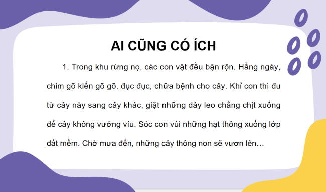 PowerPoint Tiếng Việt 2 Bài 26: Ai cũng có ích