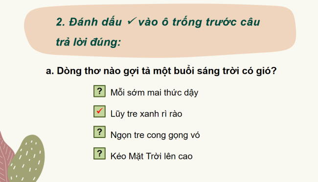 PowerPoint Tiếng Việt 2 Bài 27: Ôn tập giữa học kì 2 (Tiết 9, 10)
