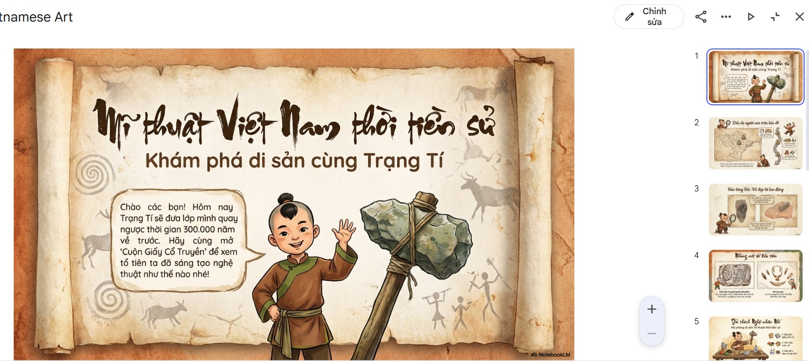 Tạo slide bằng NotebookLM và Canva