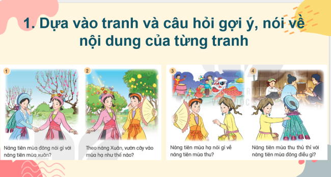 PowerPoint Tiếng Việt 2 Bài 1: Kể chuyện Chuyện bốn mùa