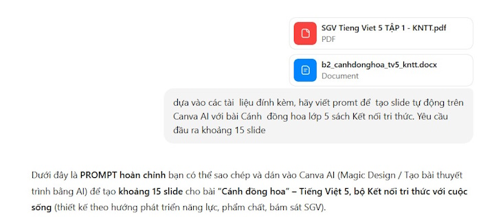 Tạo slide bằng Canva AI