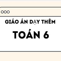 Giáo án dạy thêm Toán 6: Đoạn thẳng - Trung điểm của đoạn thẳng