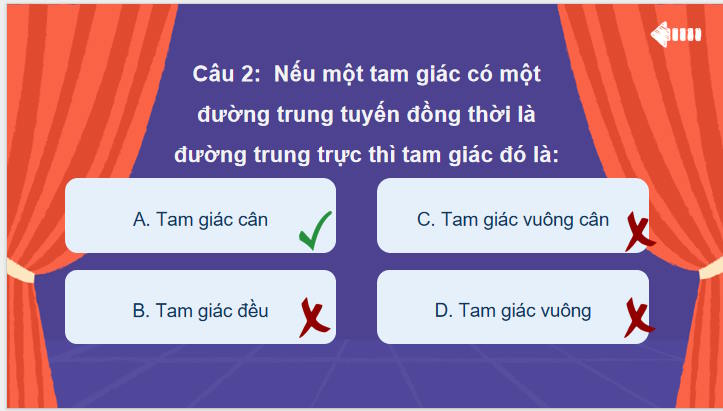 Toán 7 Bài 35: Sự đồng quy của ba đường trung trực ba đường cao trong một tam giác