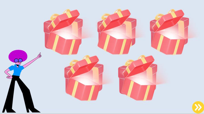 Hộp quà và chân đế lịch để bàn của em